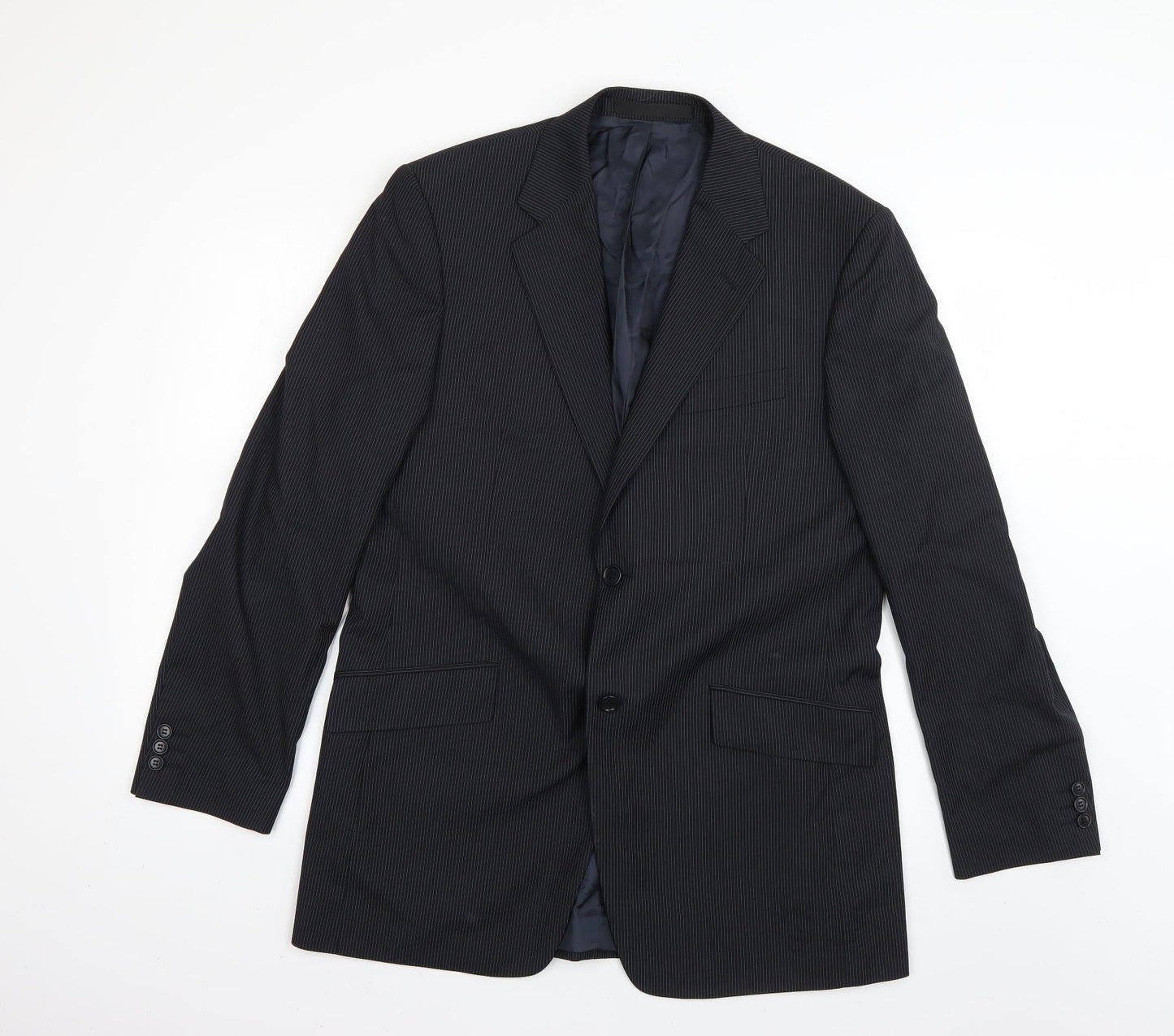 Mens UK Size L Marks and Spencer Regular Blue Suit Jacket