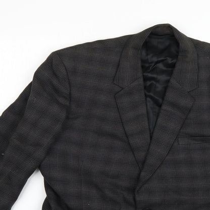 Mens UK Size 39 Burton Regular Grey Suit Jacket