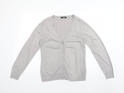 Womens UK Size 10 Marks and Spencer Grey Cardigan Jumper