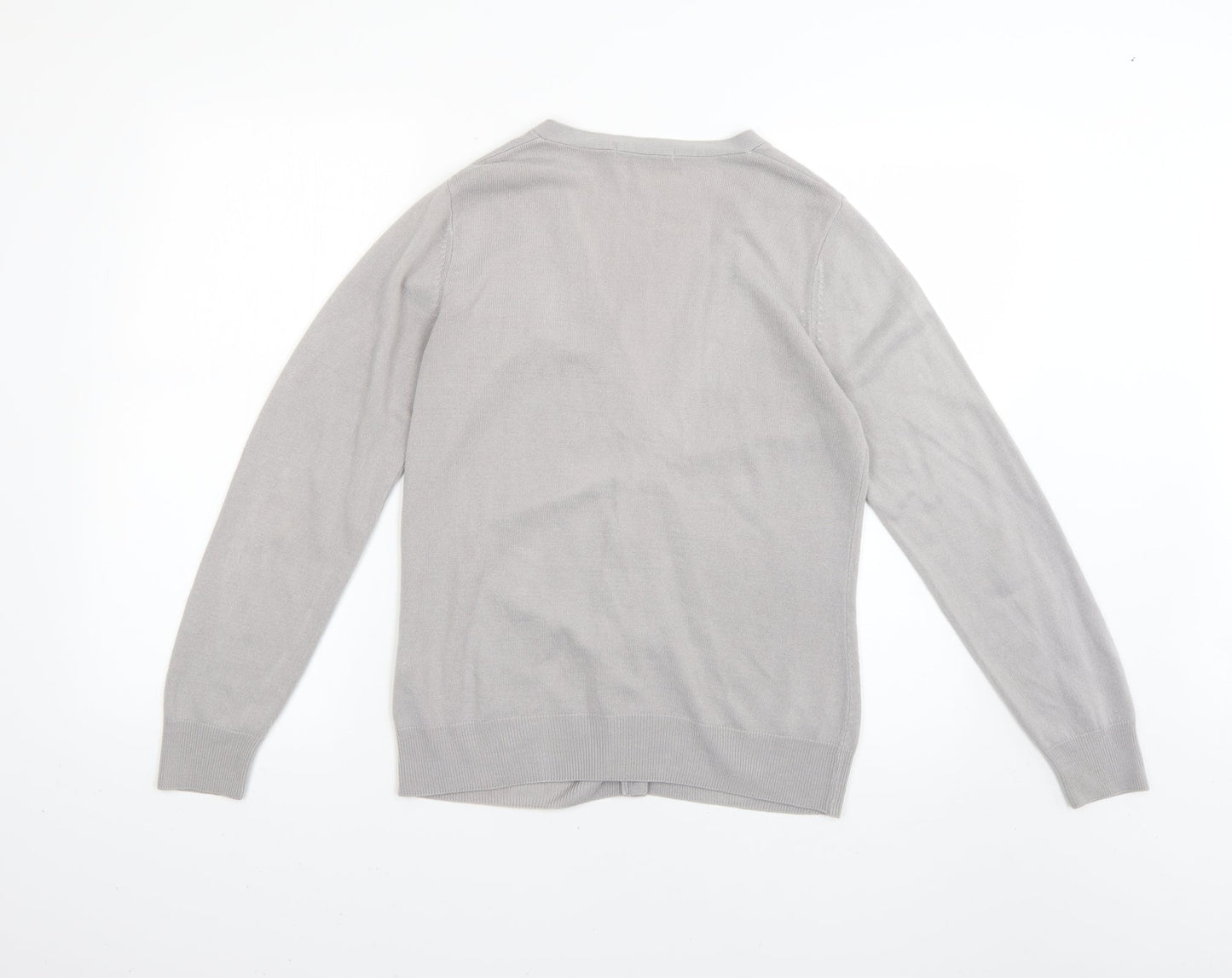 Womens UK Size 10 Marks and Spencer Grey Cardigan Jumper
