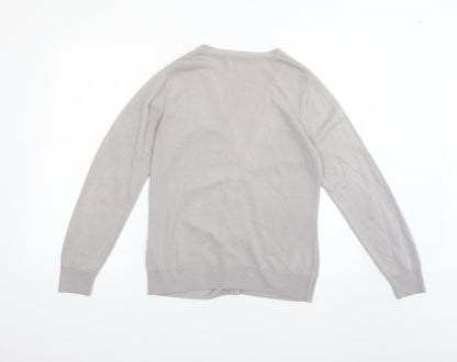 Womens UK Size 10 Marks and Spencer Grey Cardigan Jumper