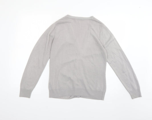 Womens UK Size 10 Marks and Spencer Grey Cardigan Jumper