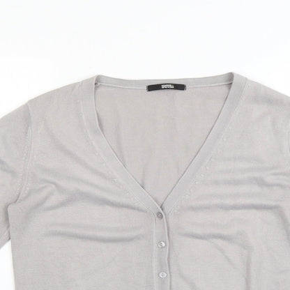 Womens UK Size 10 Marks and Spencer Grey Cardigan Jumper