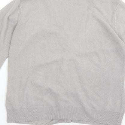 Womens UK Size 10 Marks and Spencer Grey Cardigan Jumper