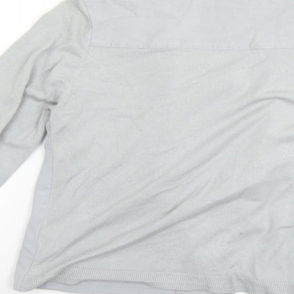 Womens UK Size 14 Marks and Spencer Grey Cardigan Jumper
