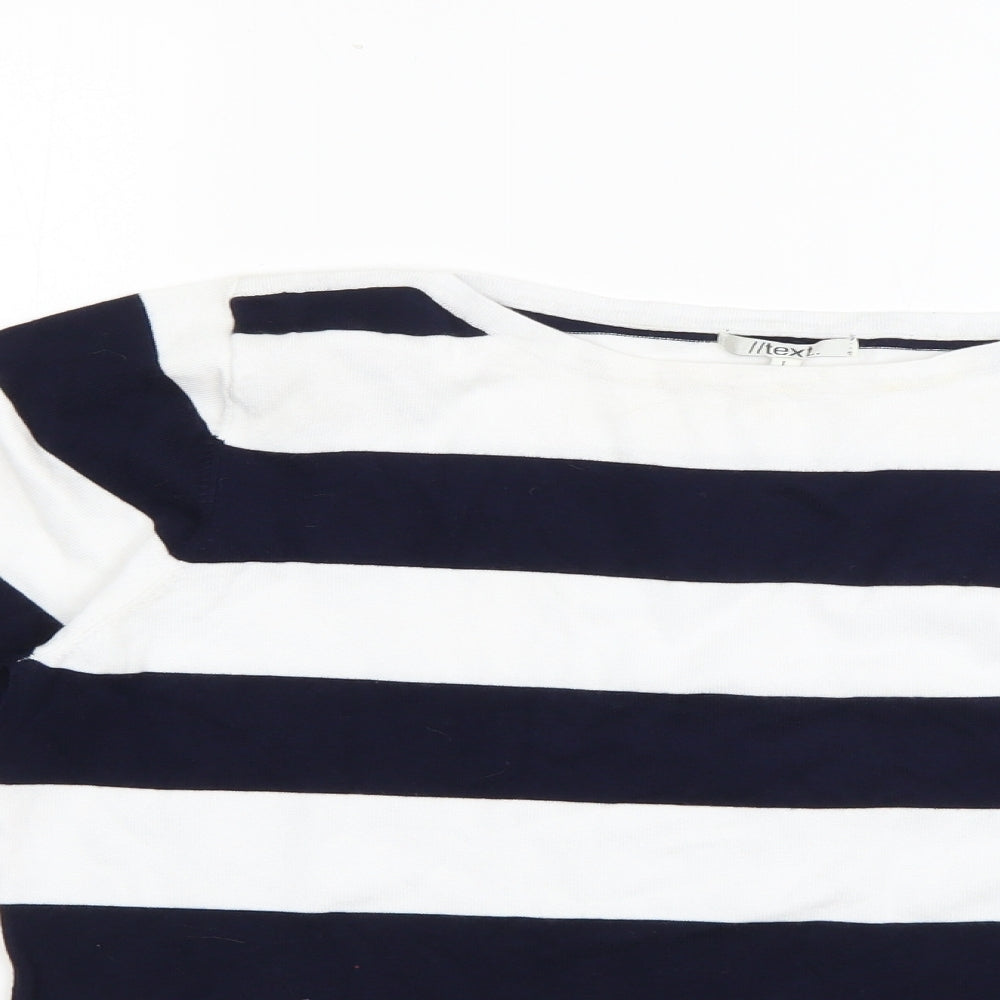 Womens UK Size L text Multicoloured Pullover Jumper