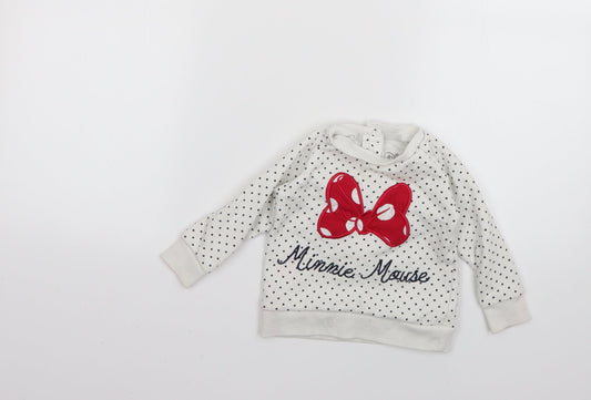 Primark Baby Multicoloured Polka Dot  Pullover Jumper Size 9-12 Months