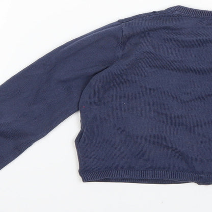 Marks and Spencer Boys Blue   Cardigan Jumper Size 5-6 Years