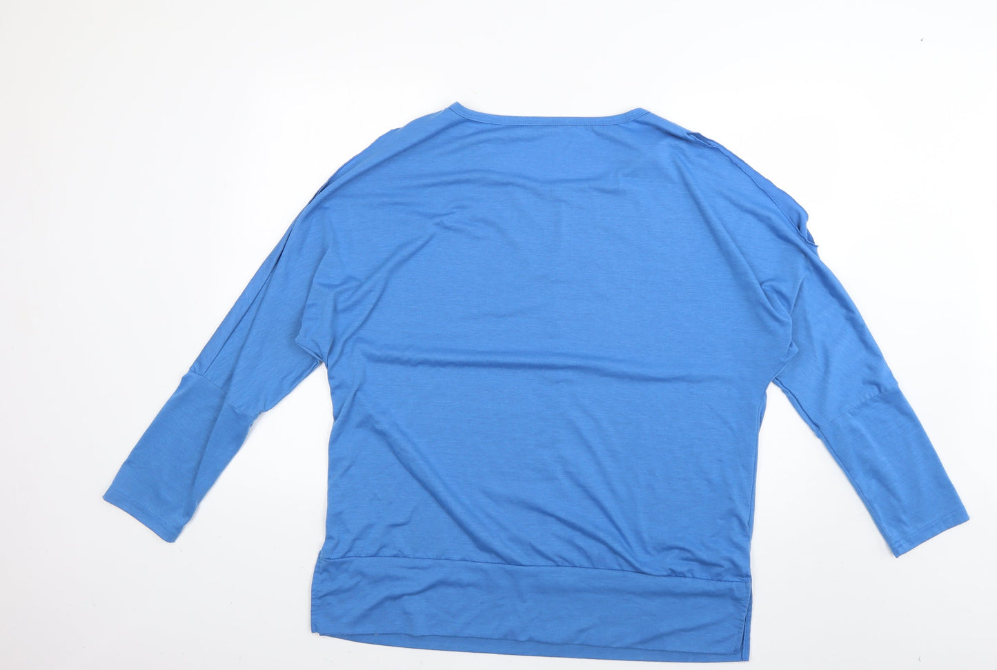 Womens UK Size L Preworn Blue Pullover Jumper