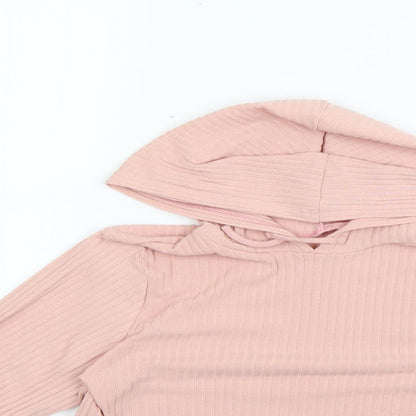 New Look Girls Pink   Pullover Hoodie Size S
