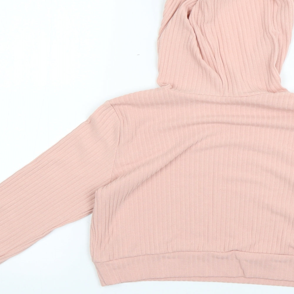 New Look Girls Pink   Pullover Hoodie Size S