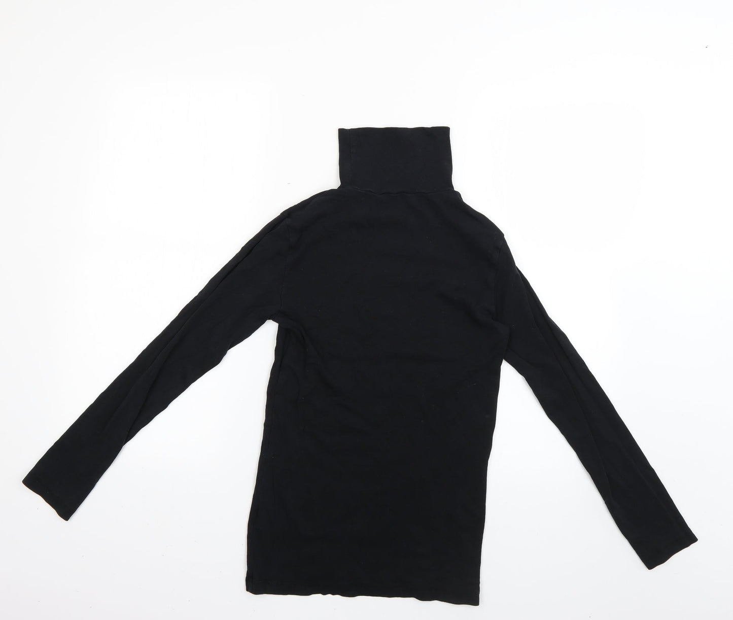 Womens UK Size 12 Peacocks Black Basic Blouse