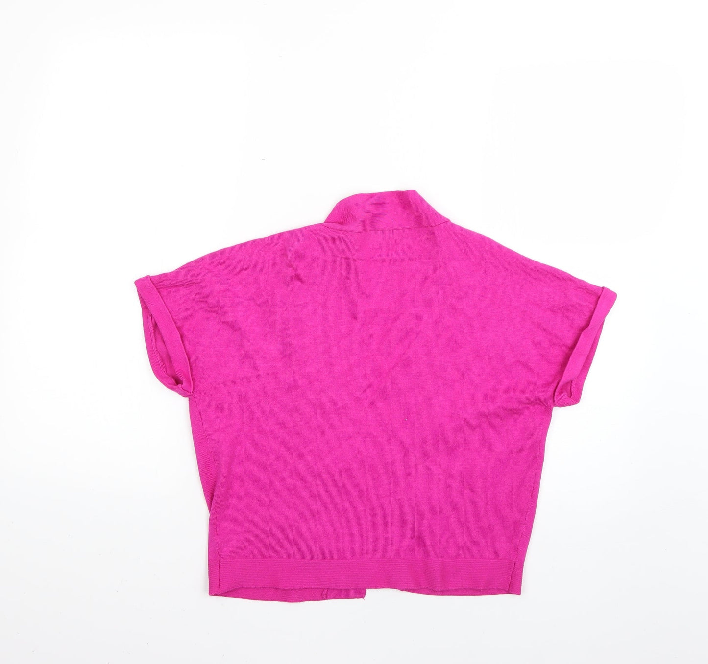 Womens UK Size 12 Papaya Pink Cardigan Jumper