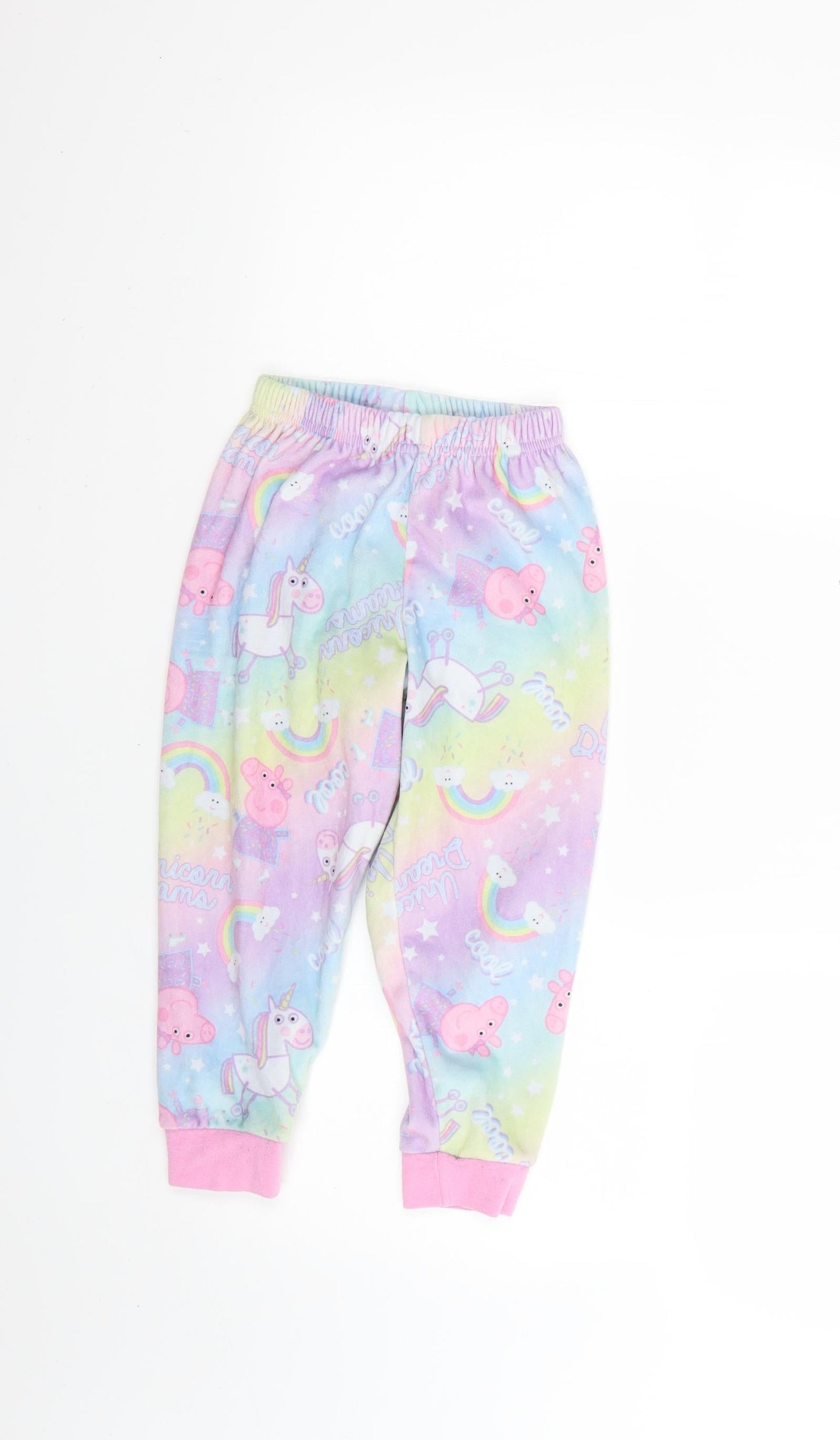 mataln Girls Multicoloured Geometric   Pyjama Pants Size 5 Years