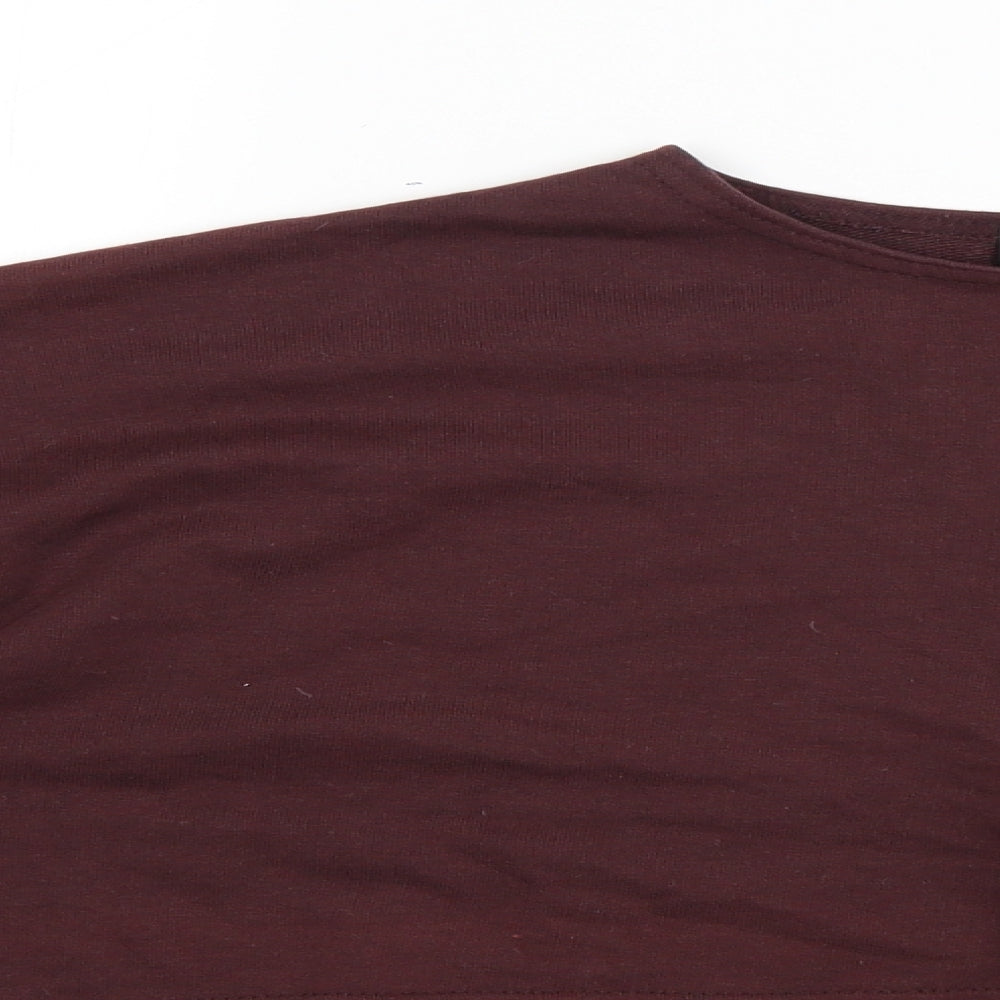 Womens UK Size 8 Missguided Brown Pullover Jumper
