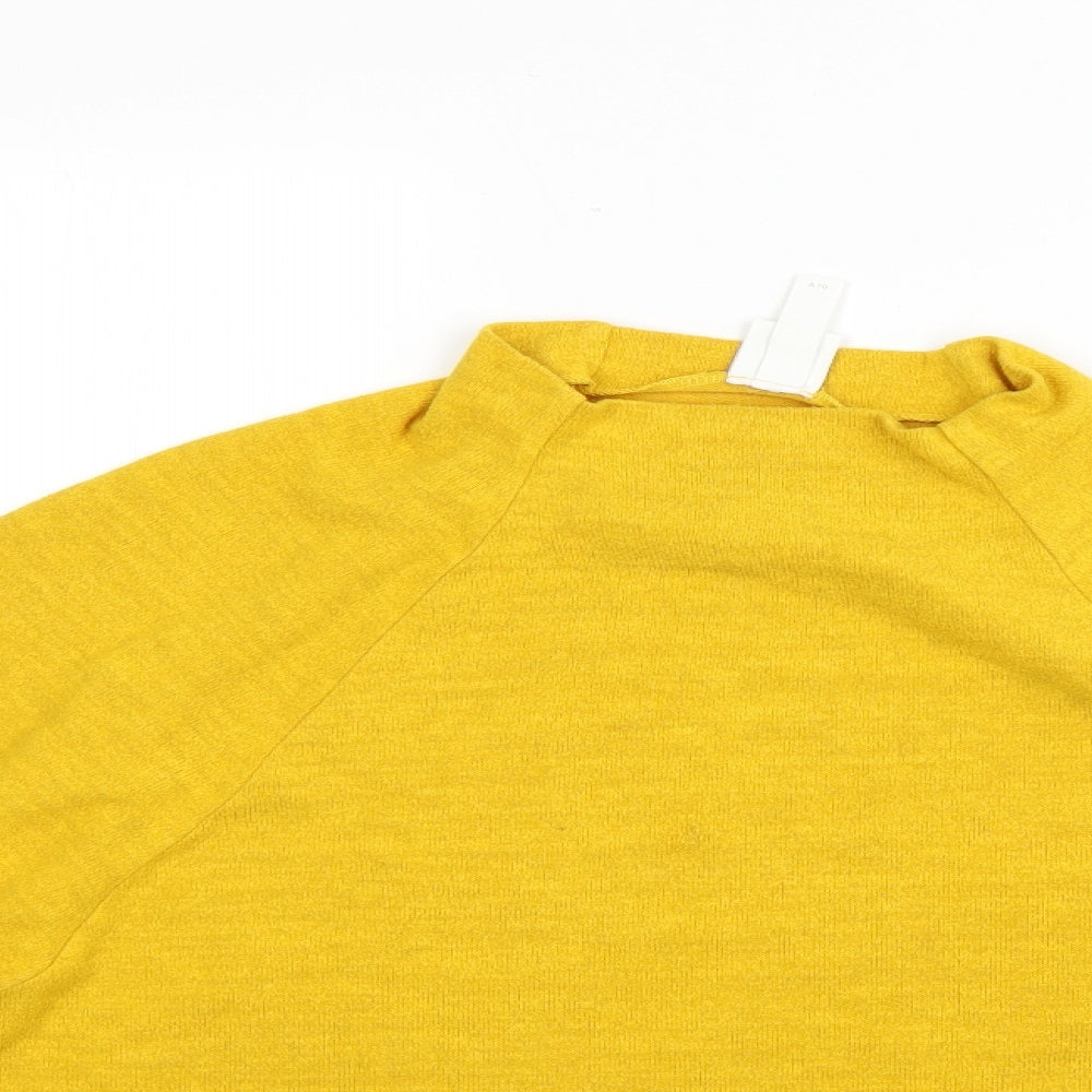Womens UK Size L H&M Yellow Pullover Jumper
