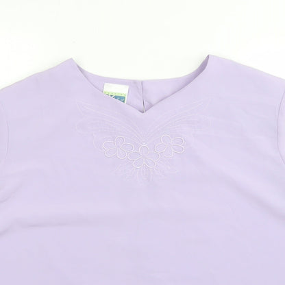 fashion collection Womens Purple   Basic Blouse Size 18