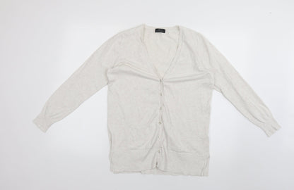 Womens UK Size 14 Matalan Grey Cardigan Jumper