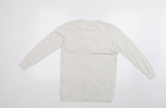 Womens UK Size 14 Matalan Grey Cardigan Jumper