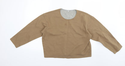 Womens UK Size M Preworn Brown Pullover Jumper