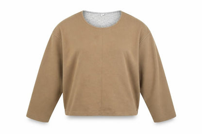 Womens UK Size M Preworn Brown Pullover Jumper