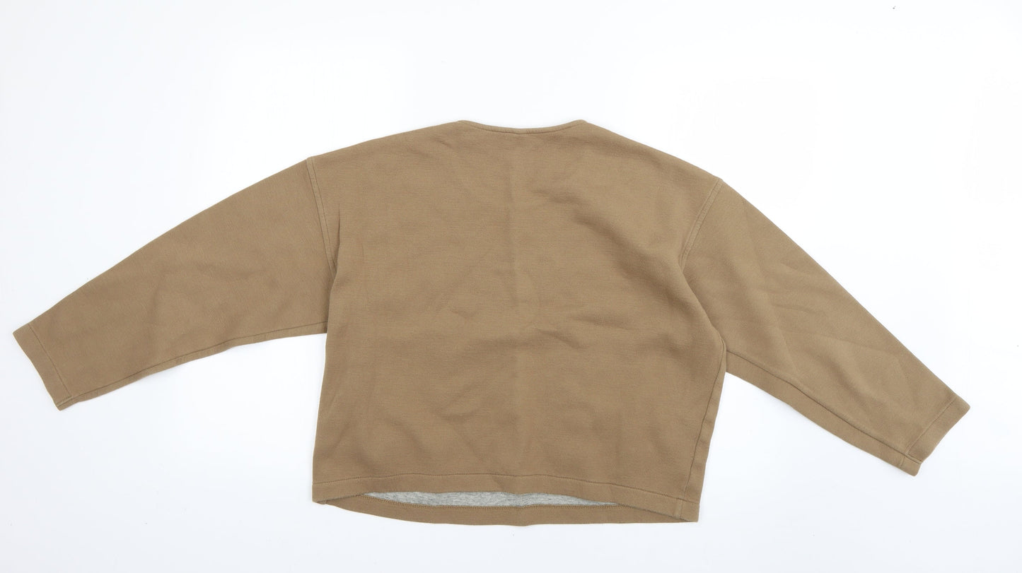 Womens UK Size M Preworn Brown Pullover Jumper