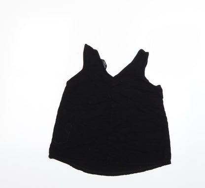George Womens Black   Basic Blouse Size 8