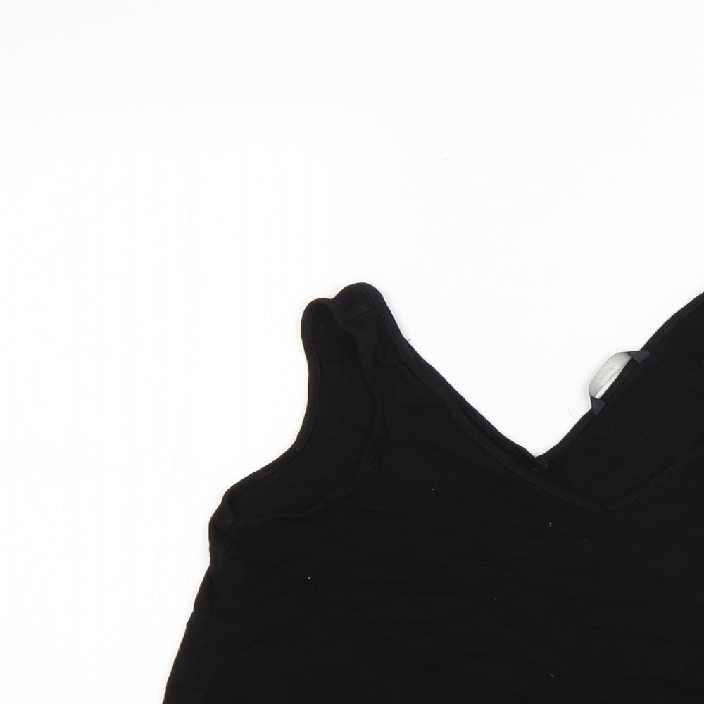 George Womens Black   Basic Blouse Size 8