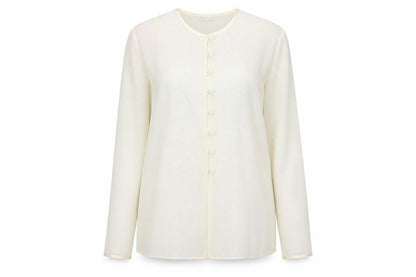 Front view of design essentials women’s cardigan jumper, size UK 16