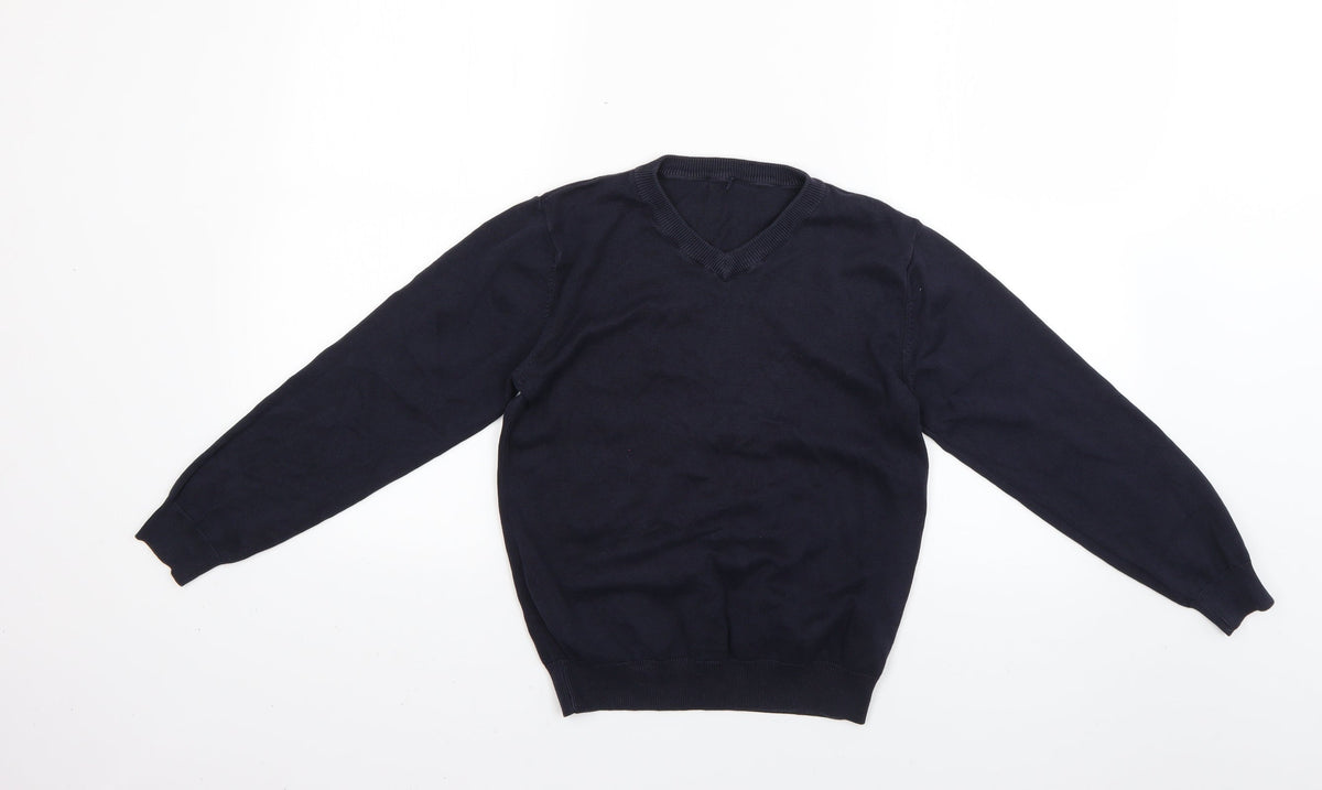 Additional front view of George boys’ blue jumper, size 8-9, years
