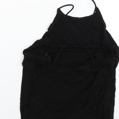 Womens UK Size S H&M Black Basic T-Shirt