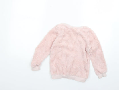 Juicy Couture Girls Pink   Pullover Jumper Size 5 Years