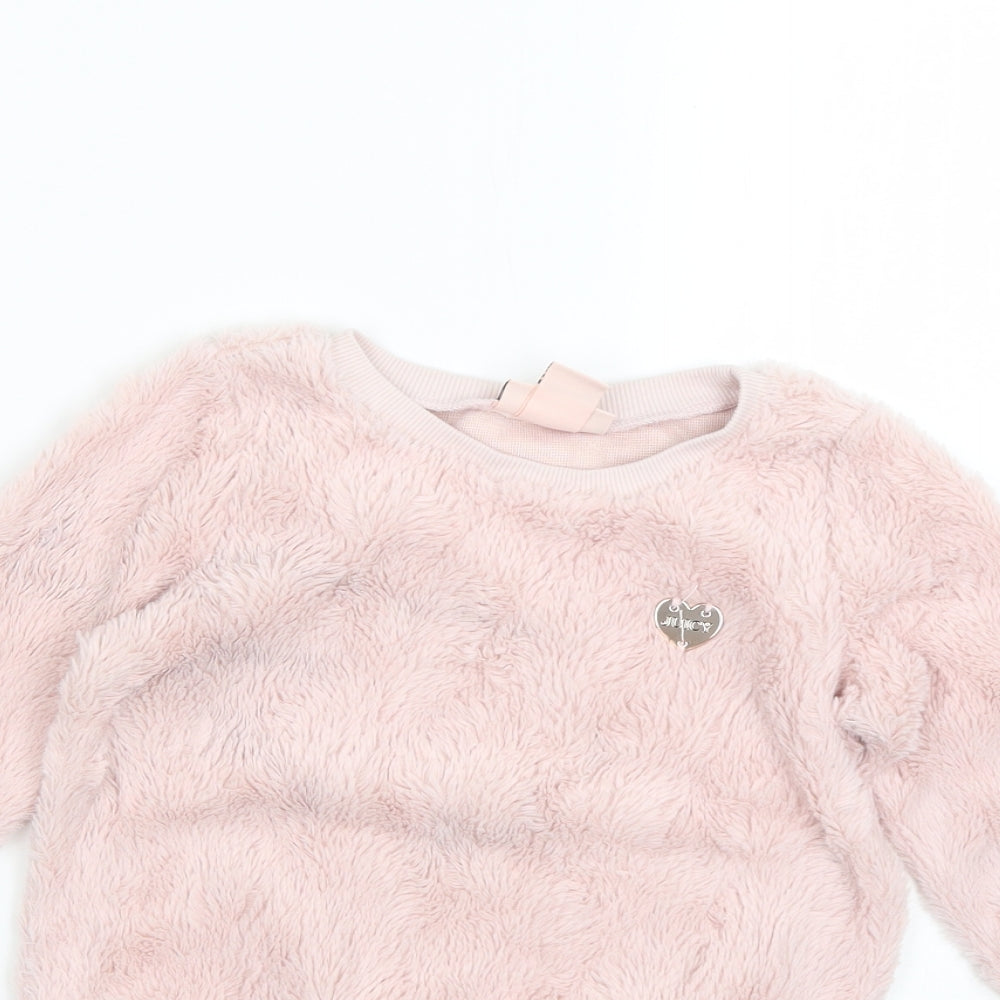 Juicy Couture Girls Pink   Pullover Jumper Size 5 Years