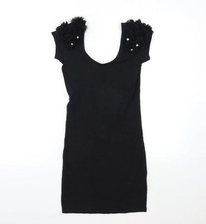 River Island Womens Black   Bodycon  Size 8