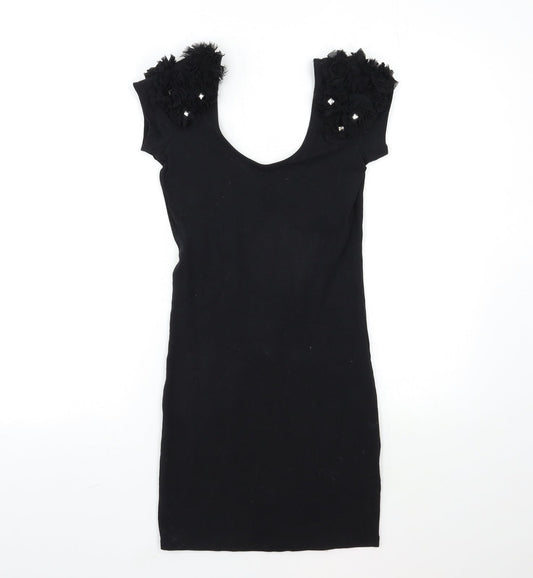 River Island Womens Black   Bodycon  Size 8