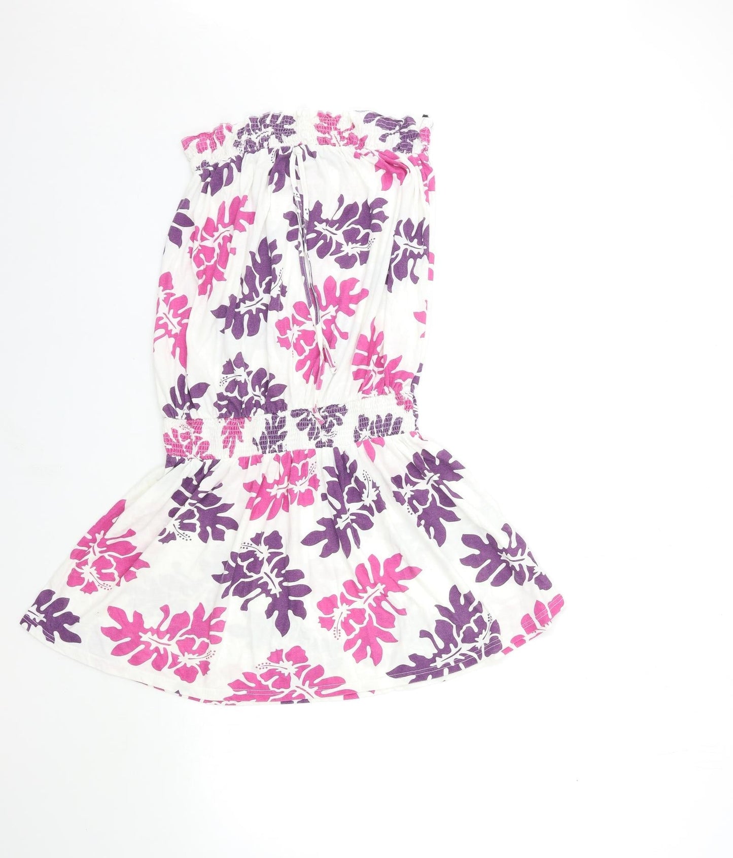 Dorothy Perkins Womens White Floral  Mini  Size 12