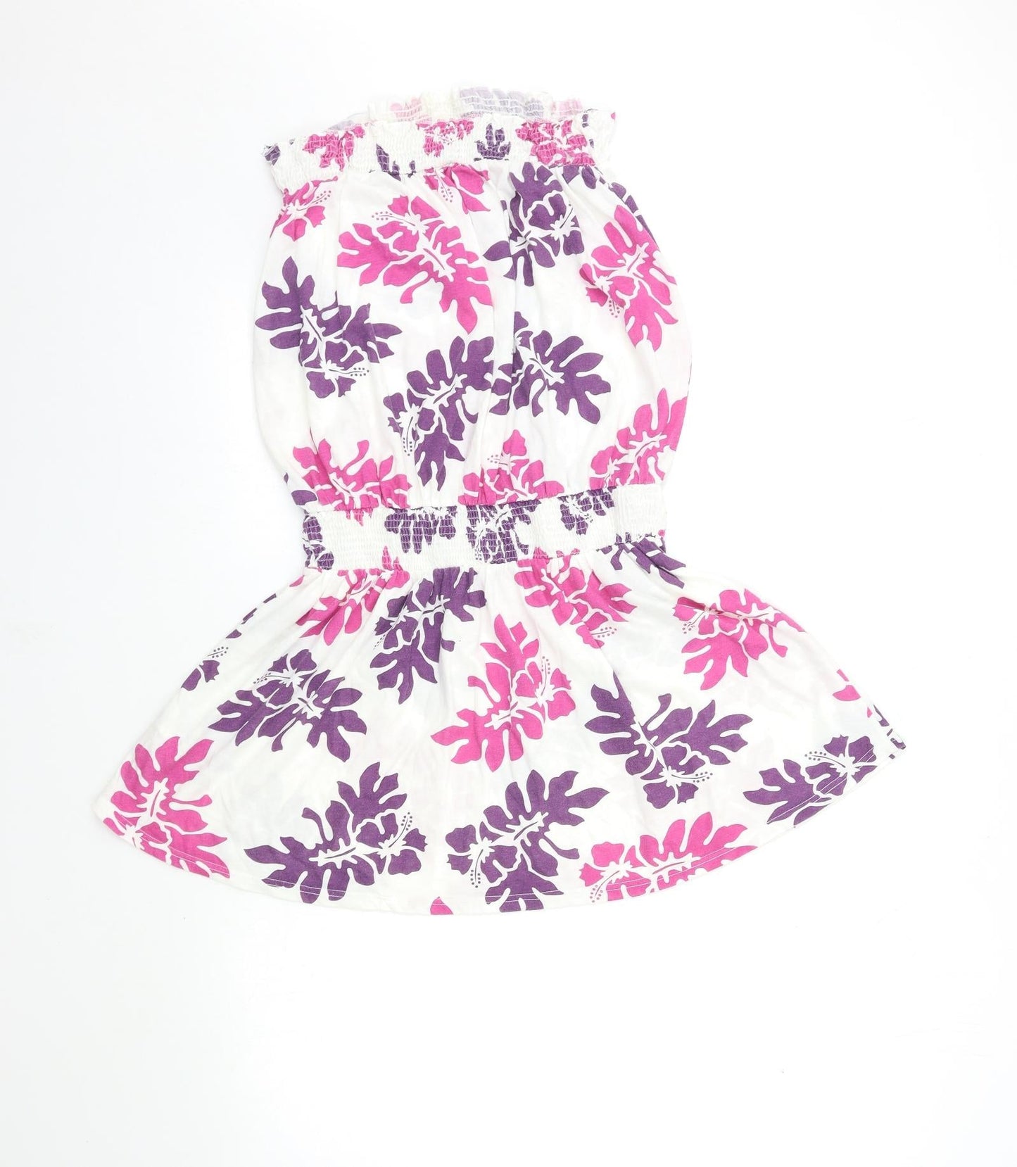 Dorothy Perkins Womens White Floral  Mini  Size 12