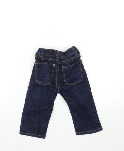 TU Baby Blue  Denim Cargo Jeans Size 9-12 Months