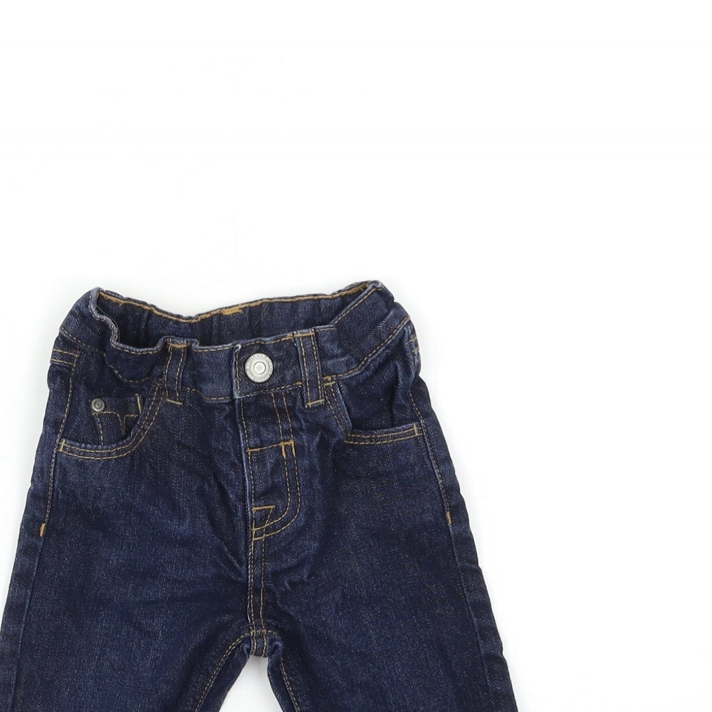 TU Baby Blue  Denim Cargo Jeans Size 9-12 Months