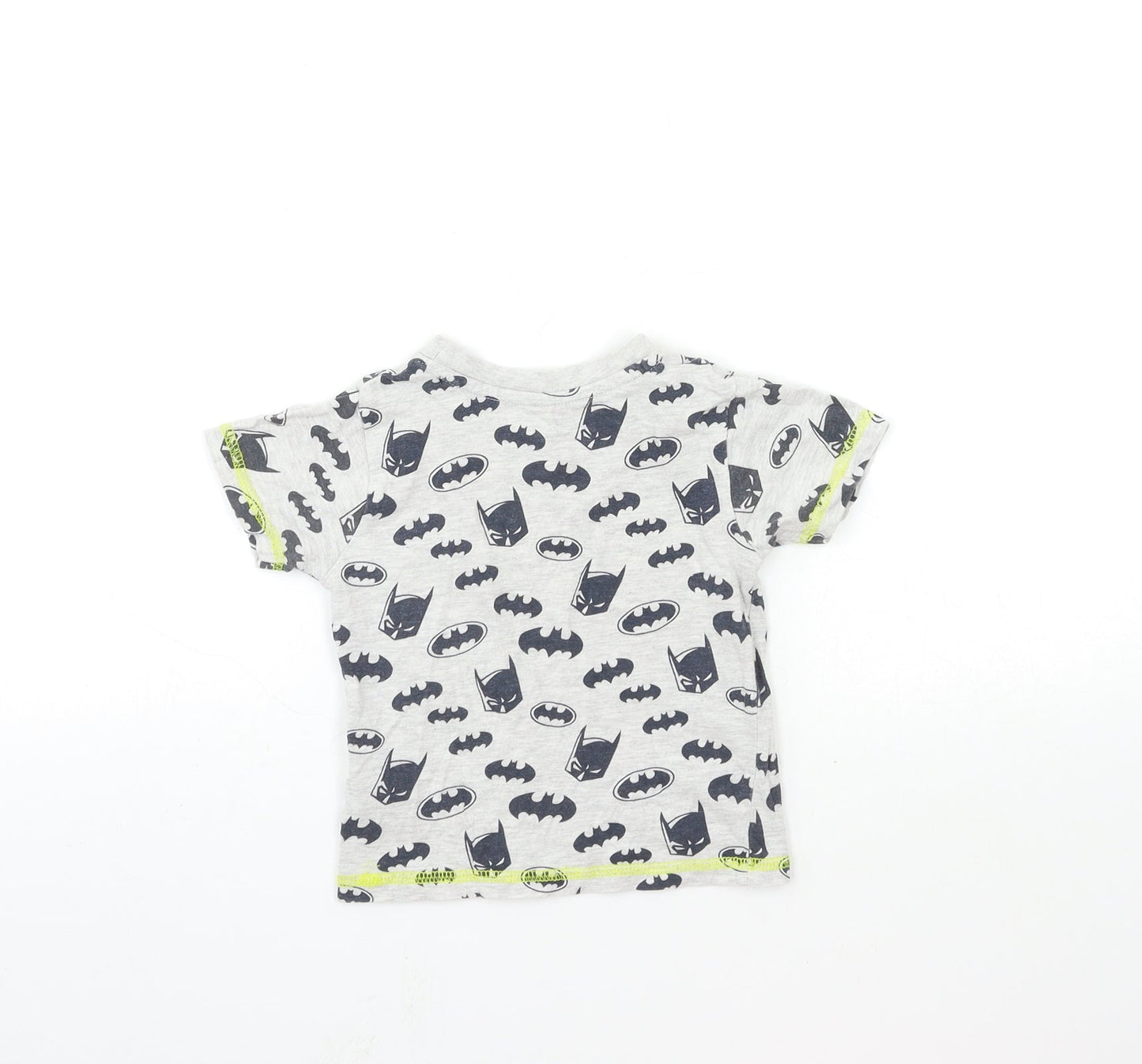 Batman Baby Grey   Basic T-Shirt Size 12 Months  - Little Hero