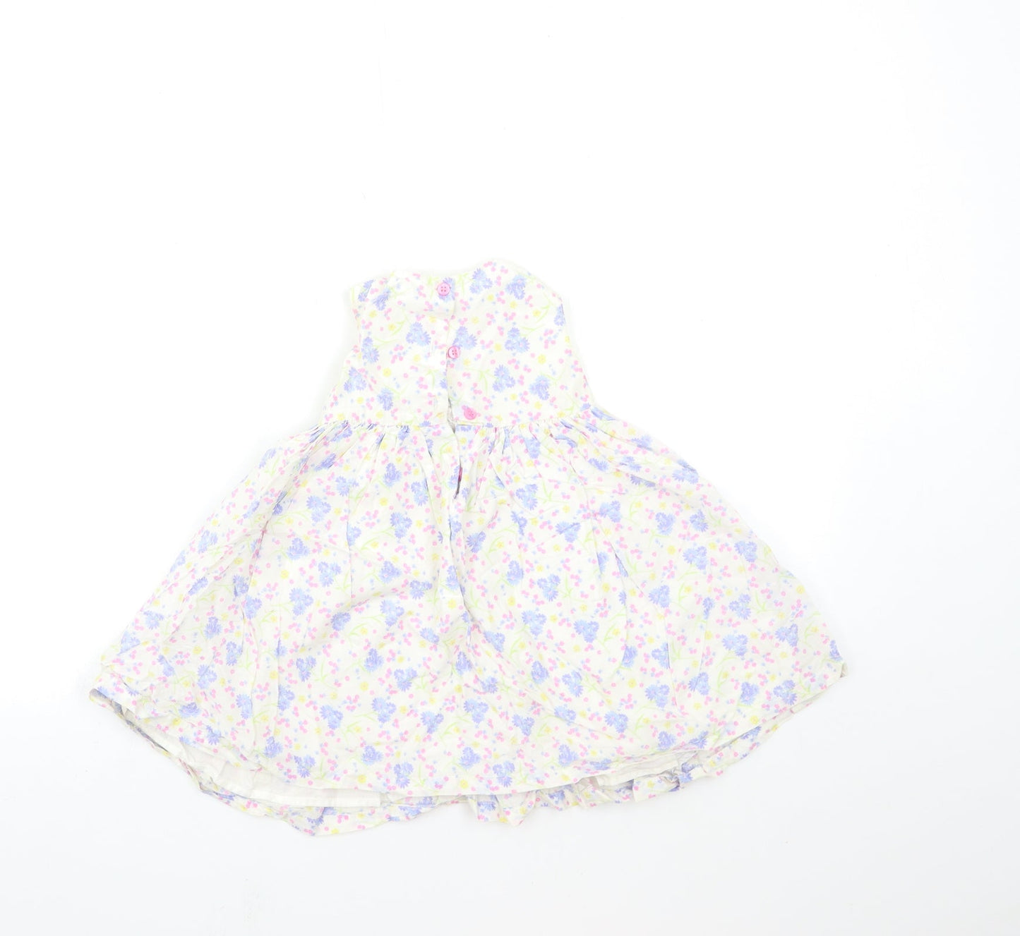 Mothercare Baby White Floral  Fit & Flare  Size 12-18 Months