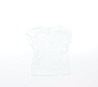 F&F Baby White   Basic T-Shirt Size 3-6 Months  - christmas