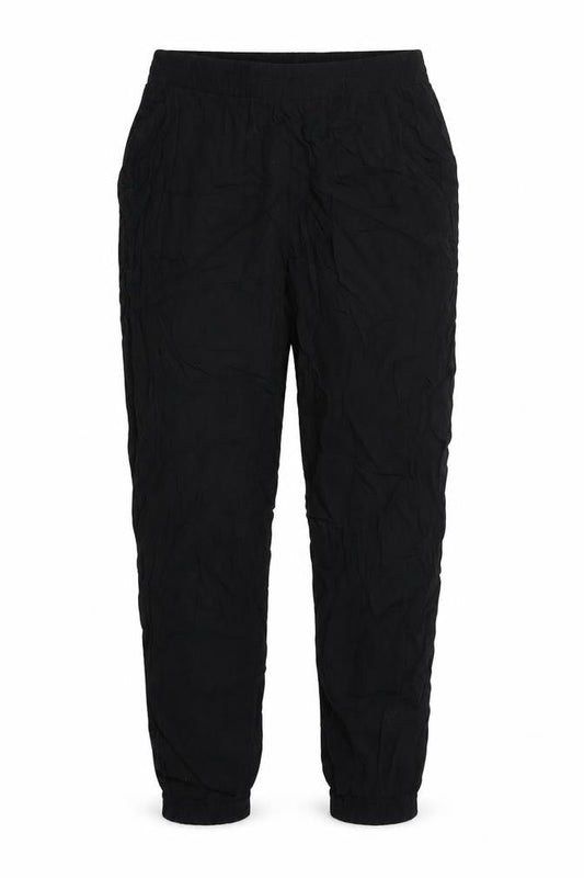 Front view of Atmosphere women’s black trousers, size UK 10, 25-inch leg