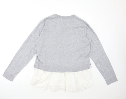 Womens UK Size L H&M Grey Pullover Jumper
