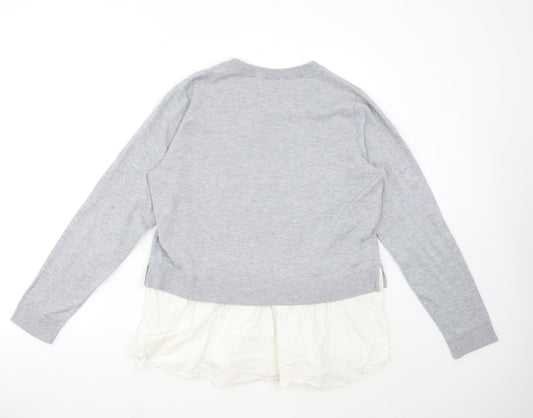 Womens UK Size L H&M Grey Pullover Jumper