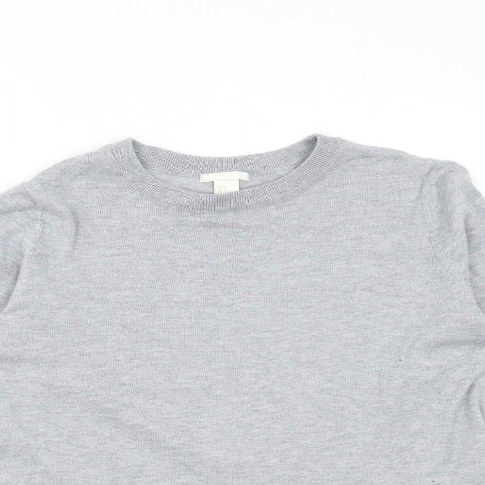 Womens UK Size L H&M Grey Pullover Jumper