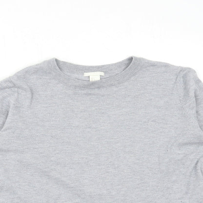 Womens UK Size L H&M Grey Pullover Jumper