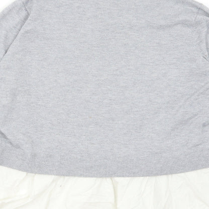 Womens UK Size L H&M Grey Pullover Jumper