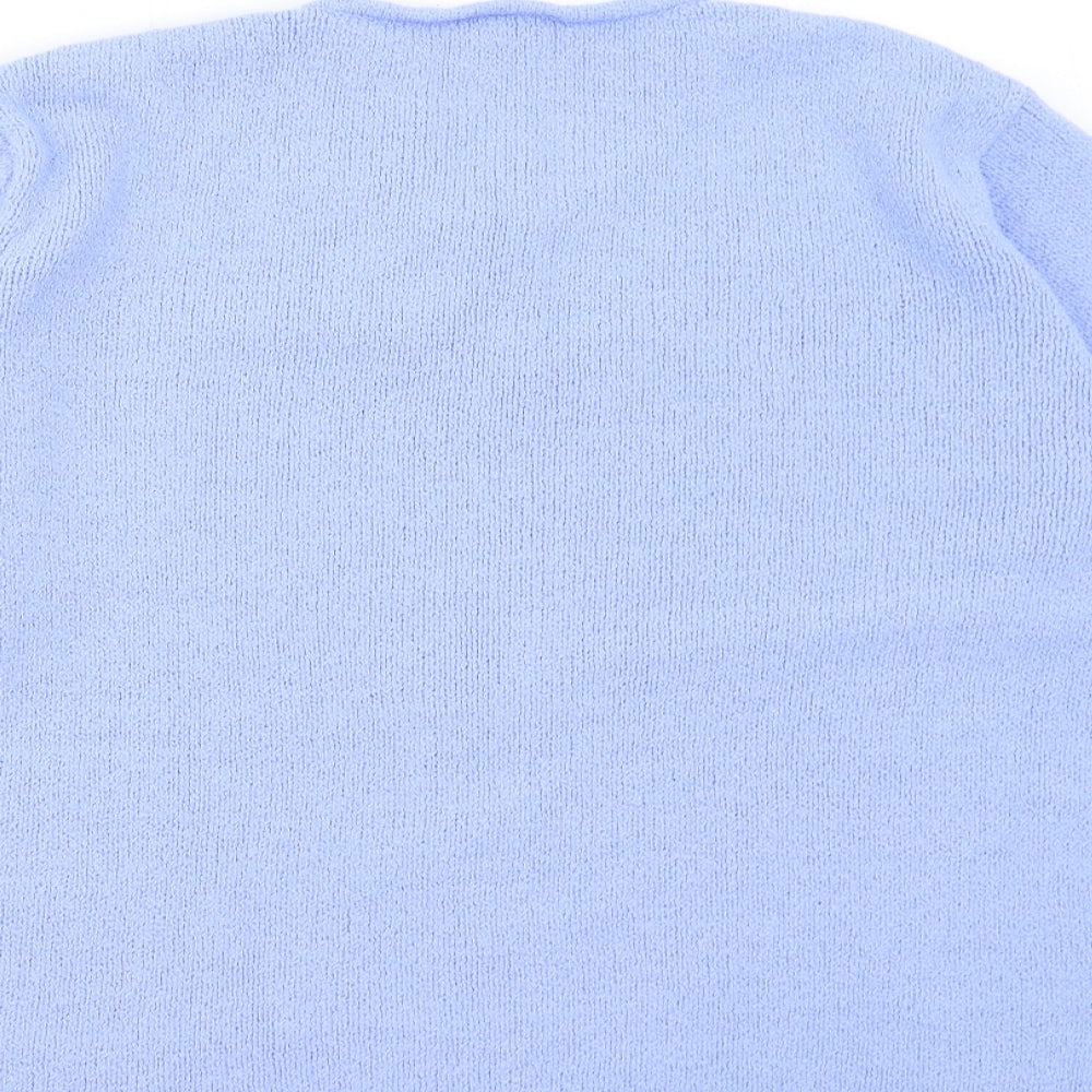 Claire Ashton Womens Blue  Knit Pullover Jumper Size 14