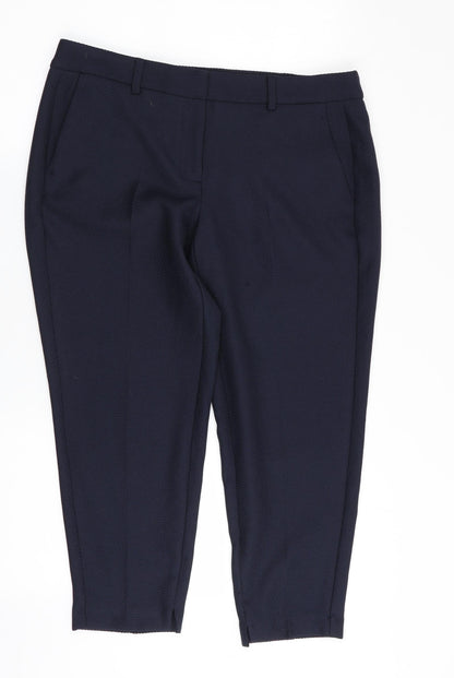 Womens UK Size 12 Dorothy Perkins Regular Fit  Blue Trousers